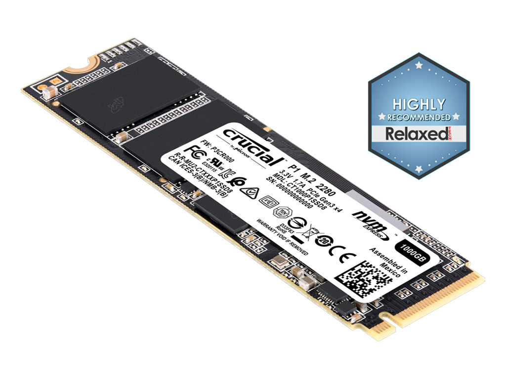rxg0h3fa6mhc2ktt3kmt Crucial SSD P1 M.2 NVMe 1TB PCIe